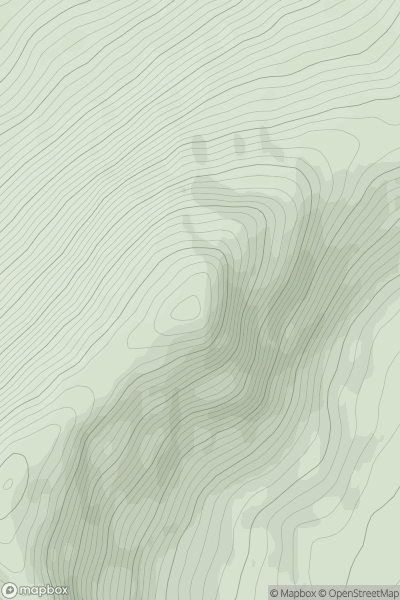 Thumbnail image for An Socach East Top [Loch Duich to Cannich] showing contour plot for surrounding peak